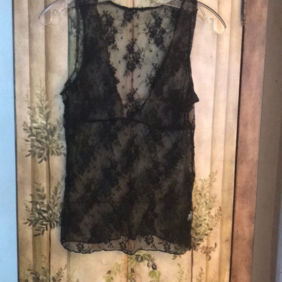Tops - Lace Black Camisole
